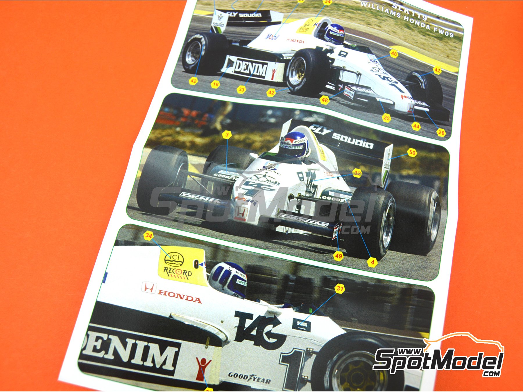 Tameo Kits SLK119: Car scale model kit 1/43 scale - Williams Tameo Kits SLK119: Car scale model kit 1/43 scale - Williams